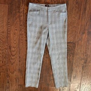 Crosby Houndstooth Pants, Zip Front, 4 Pockets, Stretch, Excellent Condition, 8